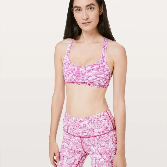 RARE Lululemon Floral Bloom White Star Ruby Set - Size 8/10 - Picture 1 of 5